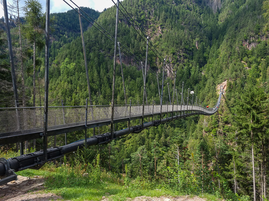 Tour #940 - Sarentino - Putzer Kreuz - Hausbergeralm - Salten - Avigna - Ponte Sospeso Marter Loch